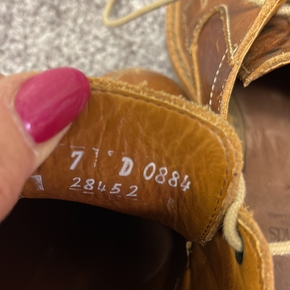 ALLEN Edmonds BRUCE Chestnut Tan Leather Shoes Mens 7 D - Picture 8 of 8